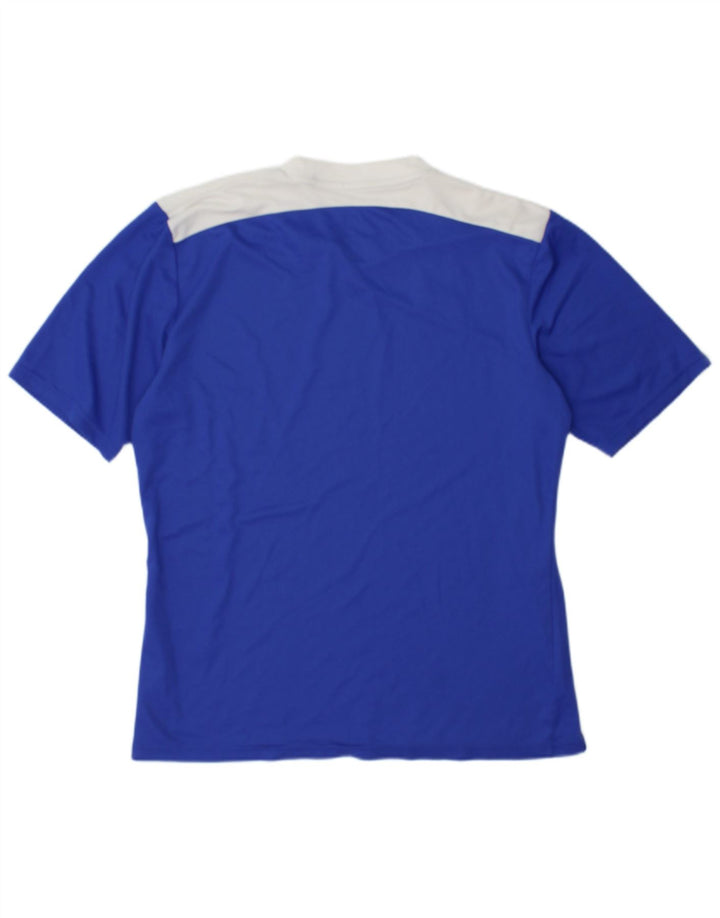 Ανδρικό T-Shirt Climalite Adidas Top Medium Blue Colourblock Πολυεστέρας