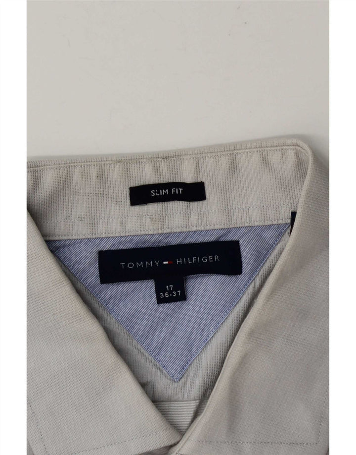 Ανδρικό πουκάμισο Tommy Hilfiger Slim Fit Size 17 XL Grey