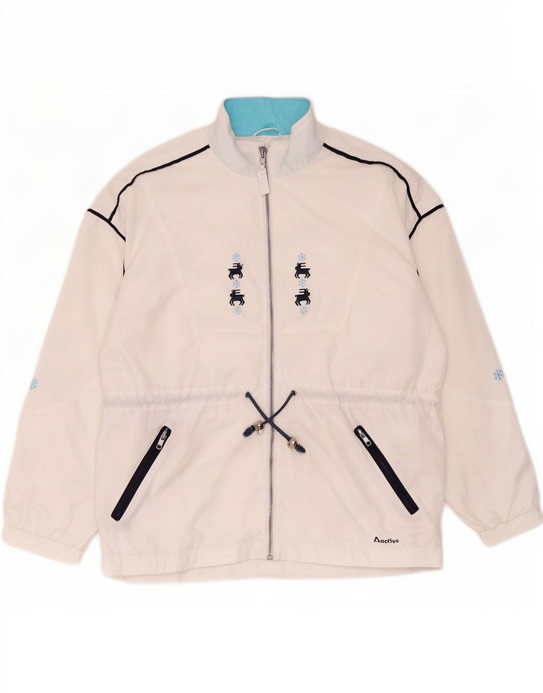 Ανδρική φόρμα Active Top Jacket Μεσαίο Λευκό Πολυεστέρας