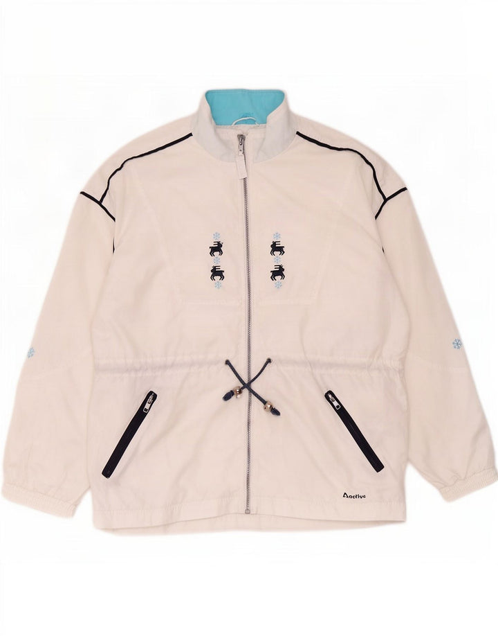 Ανδρική φόρμα Active Top Jacket Μεσαίο Λευκό Πολυεστέρας