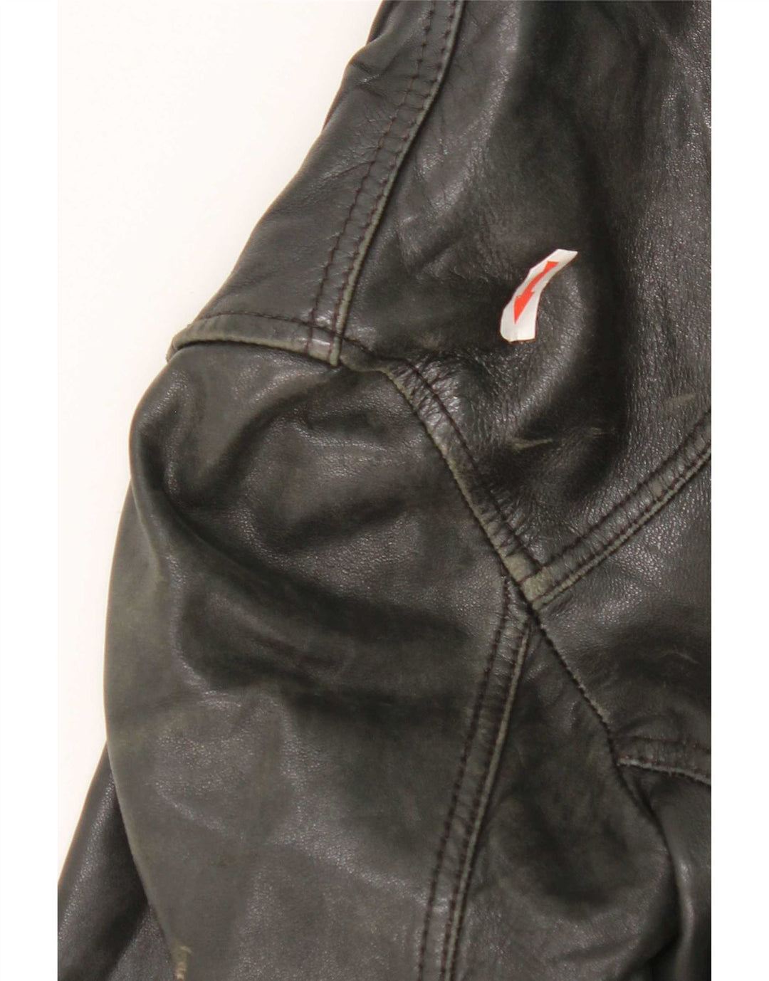 Massimo Dutti Γυναικείο Biker Δερμάτινο Μπουφάν UK 10 Small Black