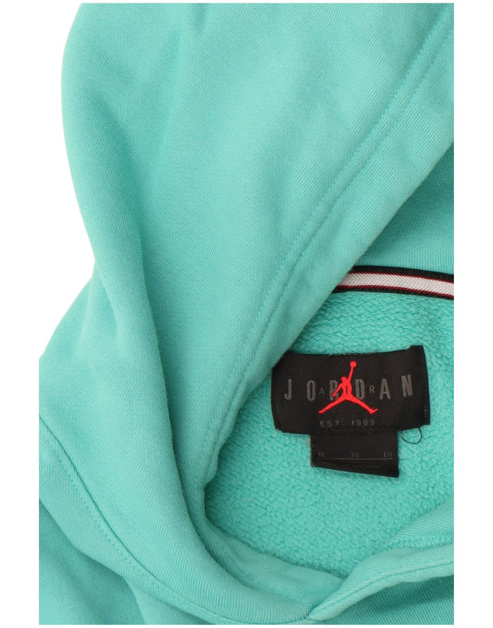 JORDAN Ανδρικό Hoodie Jumper XL Turquoise Cotton