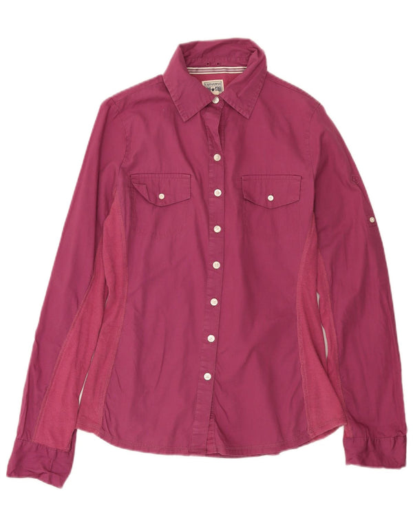 Γυναικείο πουκάμισο CONVERSE One Star UK 10 Small Pink Colourblock Βαμβακερό