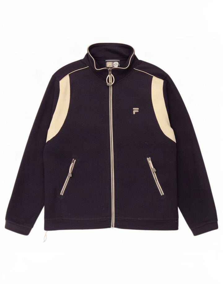 Fila Ανδρικό Fleece Jacket IT 52/54 Large Navy Blue Colourblock