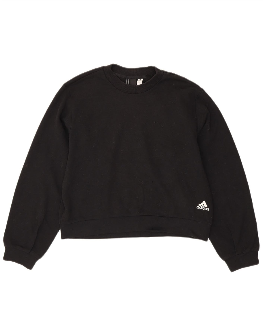 Γυναικεία φούτερ ADIDAS Crop Oversized Jumper UK 8/10 Small Black
