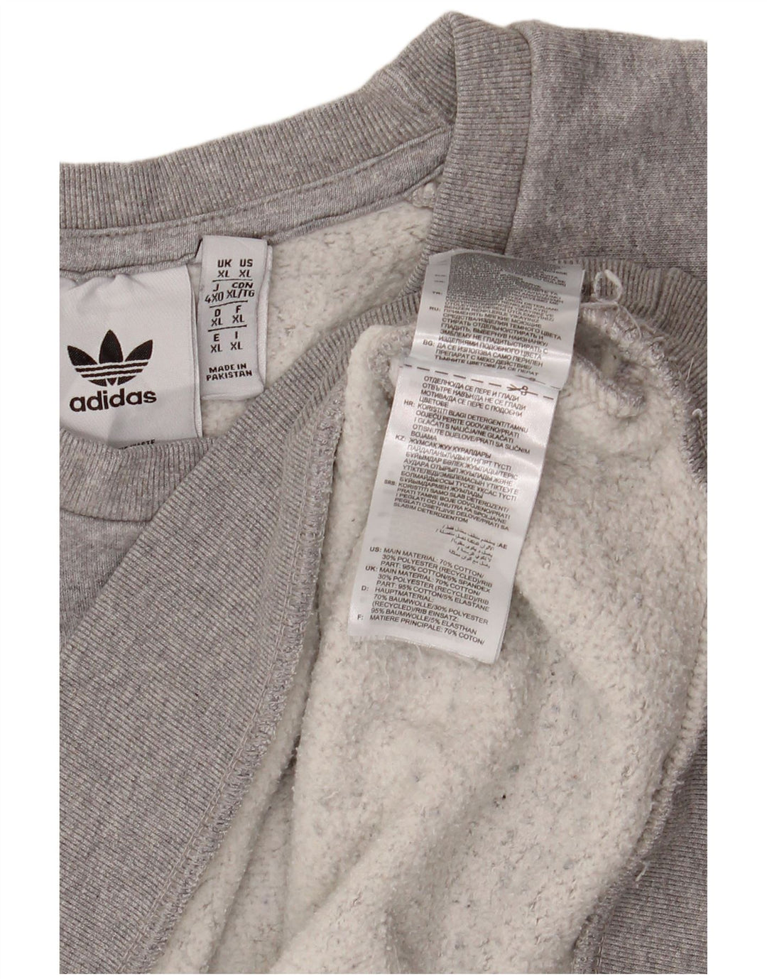 Ανδρικό φούτερ Adidas Jumper XL Γκρι βαμβακερό