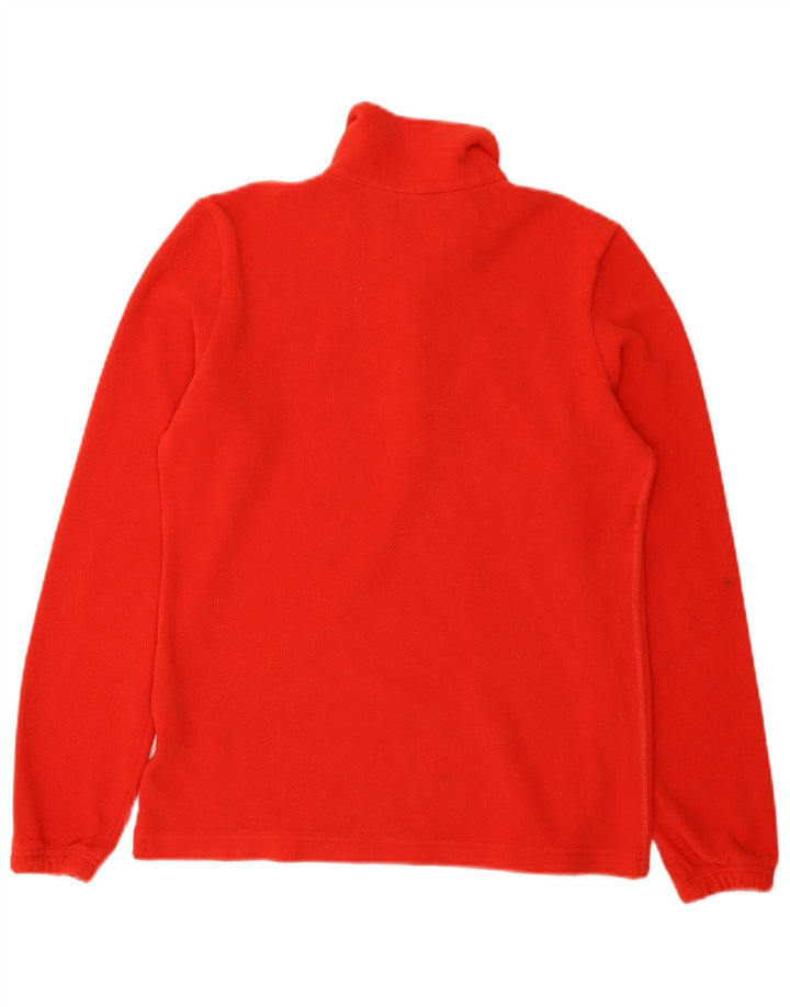 Γυναικείο Lotto Zip Neck Fleece Jumper UK 12 Medium Red Polyester