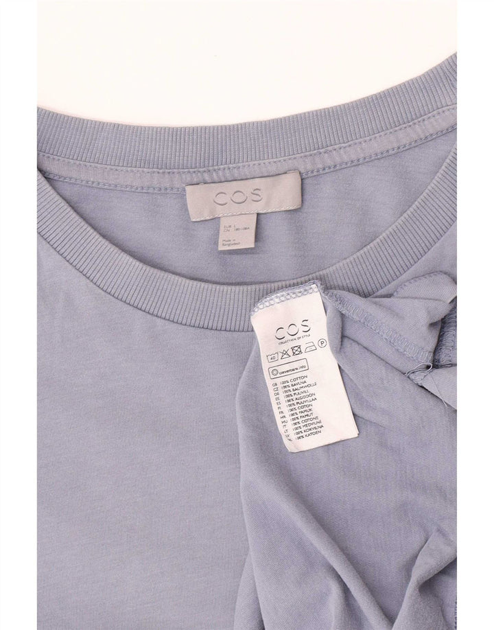 Ανδρικό T-Shirt Cos Top μεγάλο μπλε βαμβακερό