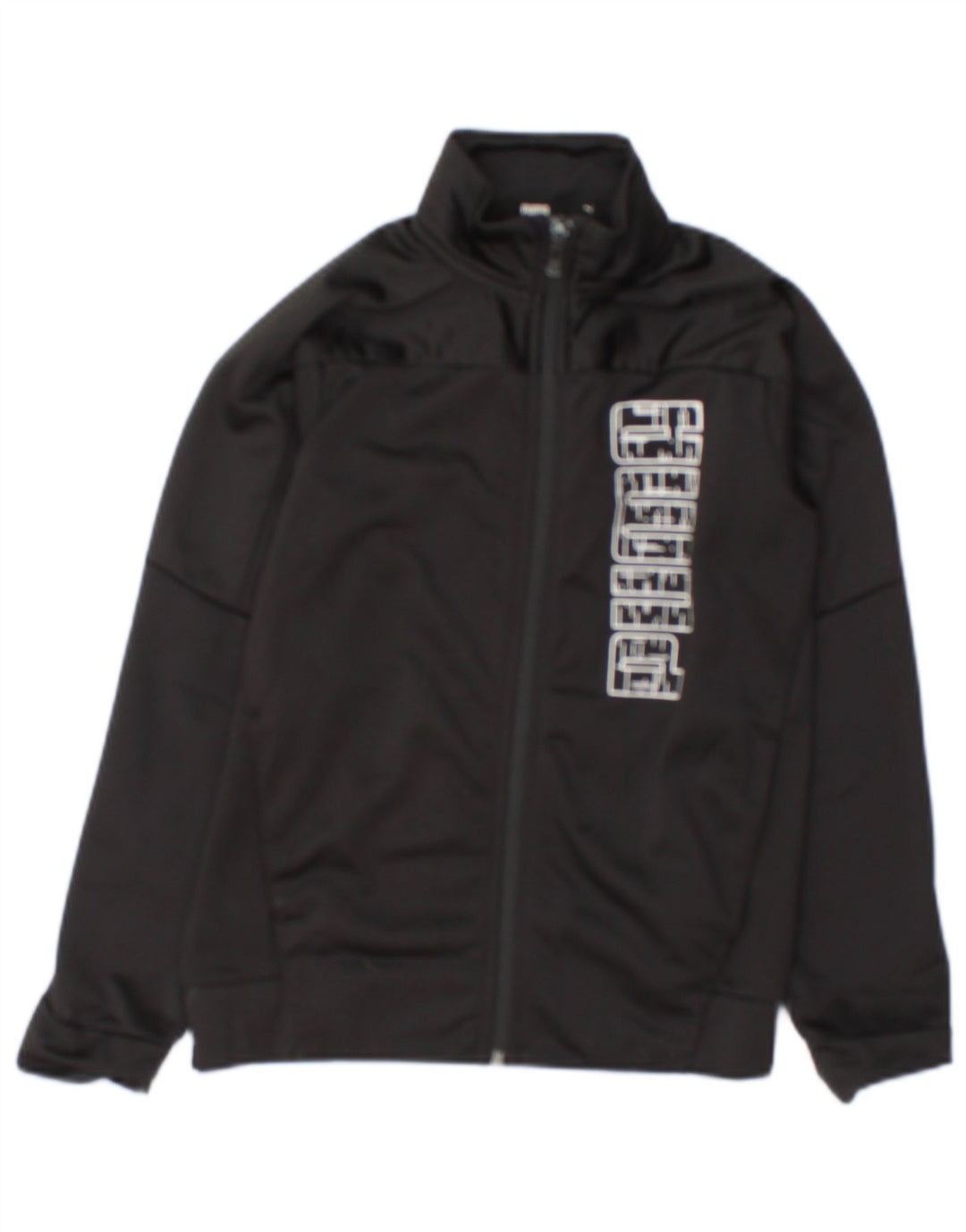 Puma Girls Graphic αθλητική φόρμα Top Jacket 9-10 Years Black Polyester