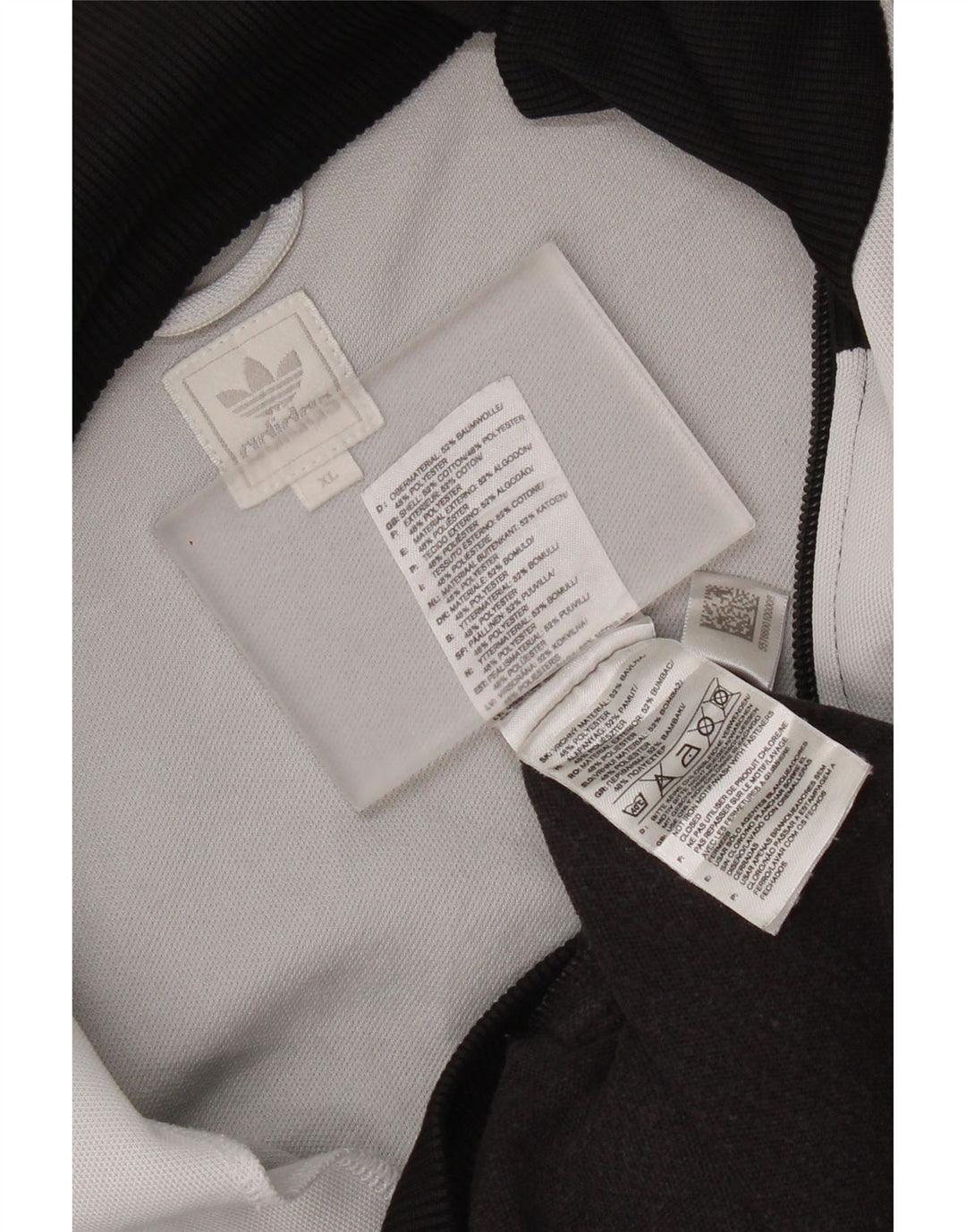 Ανδρική φόρμα γυμναστικής γραφική Adidas Top Jacket XL Μαύρο Colourblock Βαμβακερό