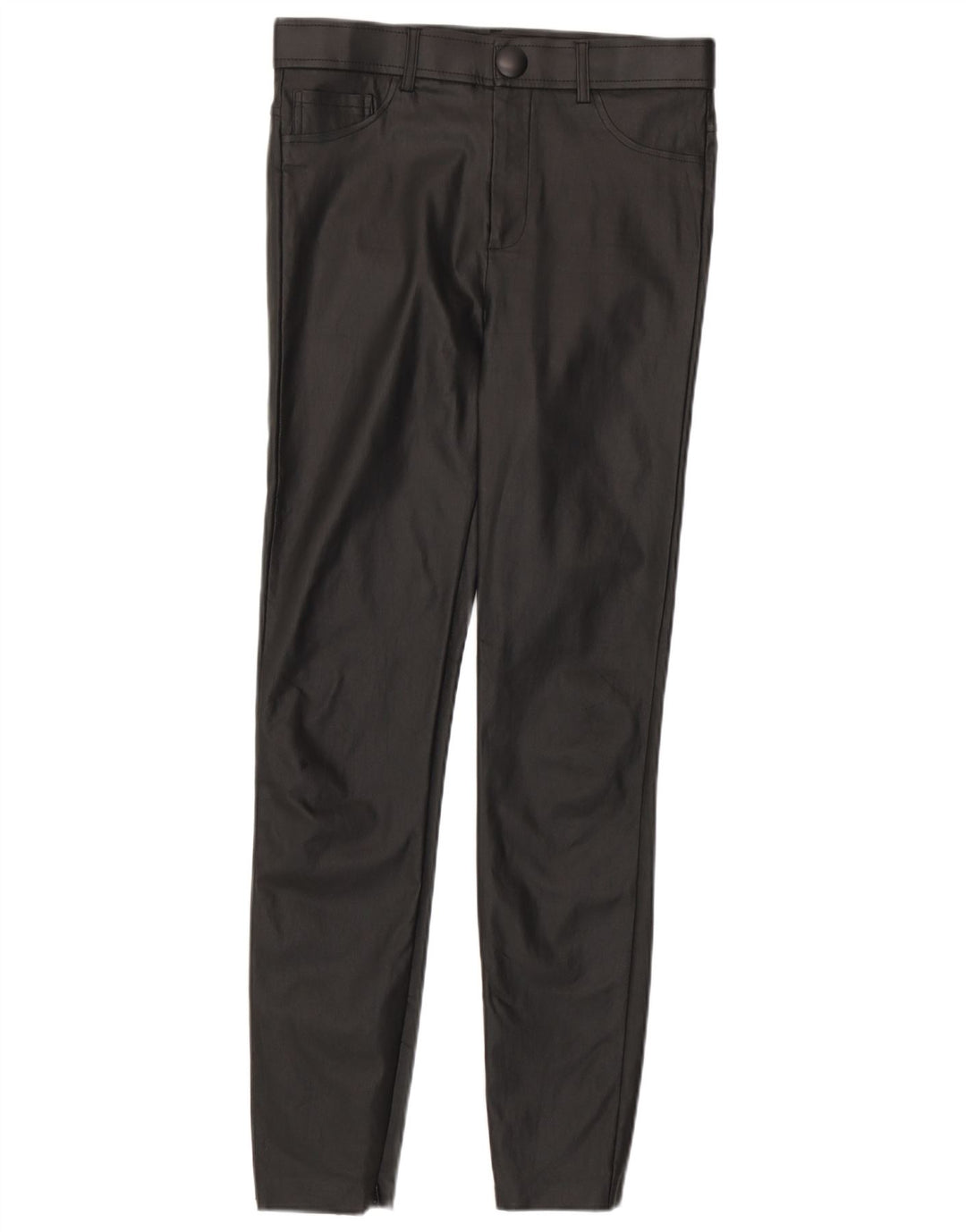 Zara Γυναικείο κολάν από συνθετικό δέρμα Medium W28 L28 Μαύρο