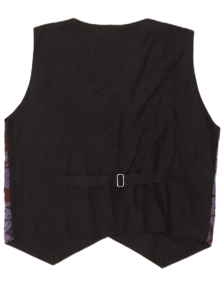 Vintage Ανδρικό Γιλέκο Μεσαίο Μωβ Patchwork Βαμβακερό