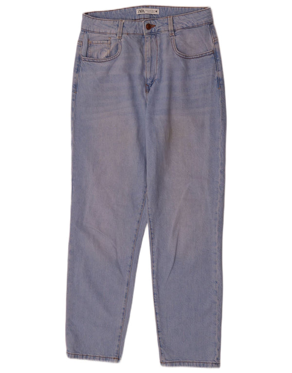 Zara Γυναικείο τζιν ψηλόμεσο κωνικό EU 40 Medium W30 L29 Μπλε βαμβακερό