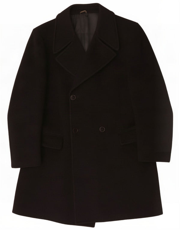 Vintage Ανδρικό διπλό παλτό UK 36 Small Black