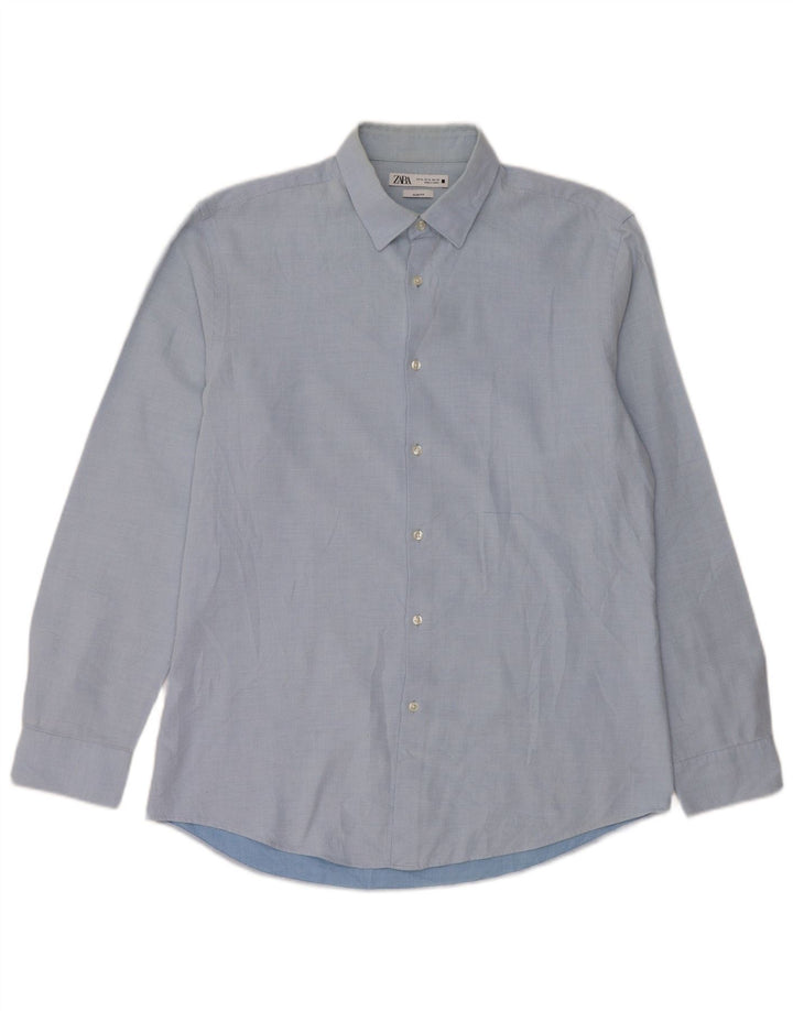 Ανδρικό πουκάμισο Zara Slim Fit XL Blue