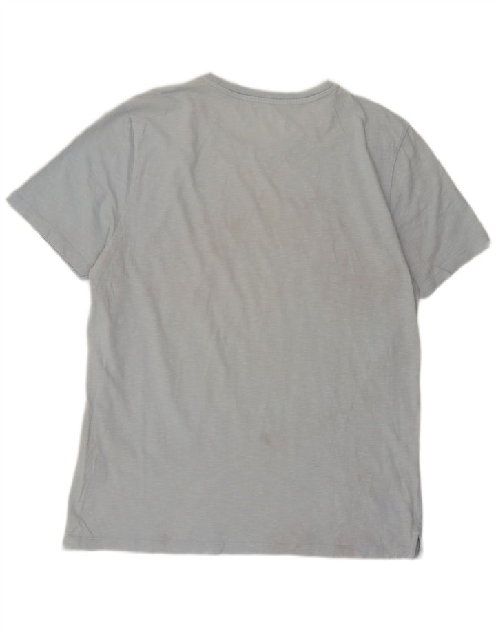Ανδρικό γραφικό T-Shirt Fat Face Top μεγάλο μπλε βαμβακερό