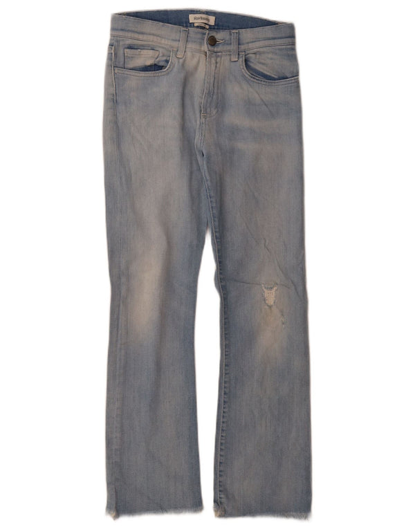 Roy Rogers Womens Distressed Bootcut Jeans W25 L28 Blue Cotton