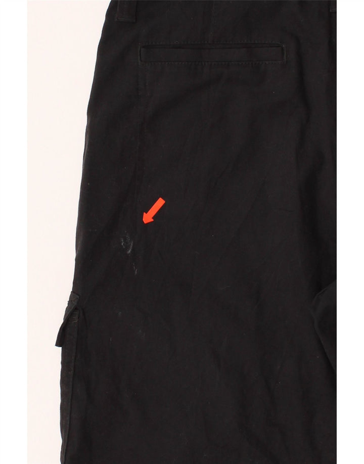 WRANGLER Mens Relaxed Fit Cargo Shorts W32 Medium Black Cotton Vintage Wrangler and Second-Hand Wrangler from Messina Hembry 