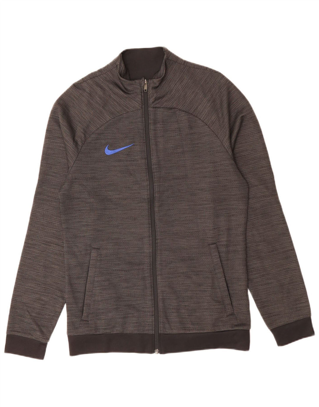 Ανδρική φόρμα γυμναστικής NIKE Dri Fit Μπουφάν με μικρό γκρι πολυεστέρα