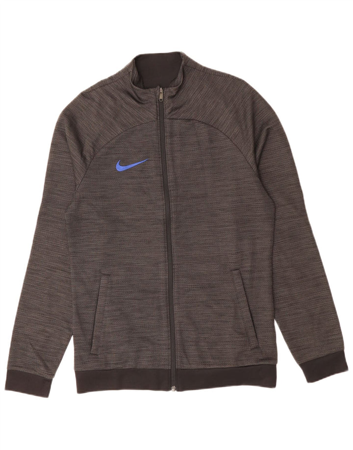 Ανδρική φόρμα γυμναστικής NIKE Dri Fit Μπουφάν με μικρό γκρι πολυεστέρα
