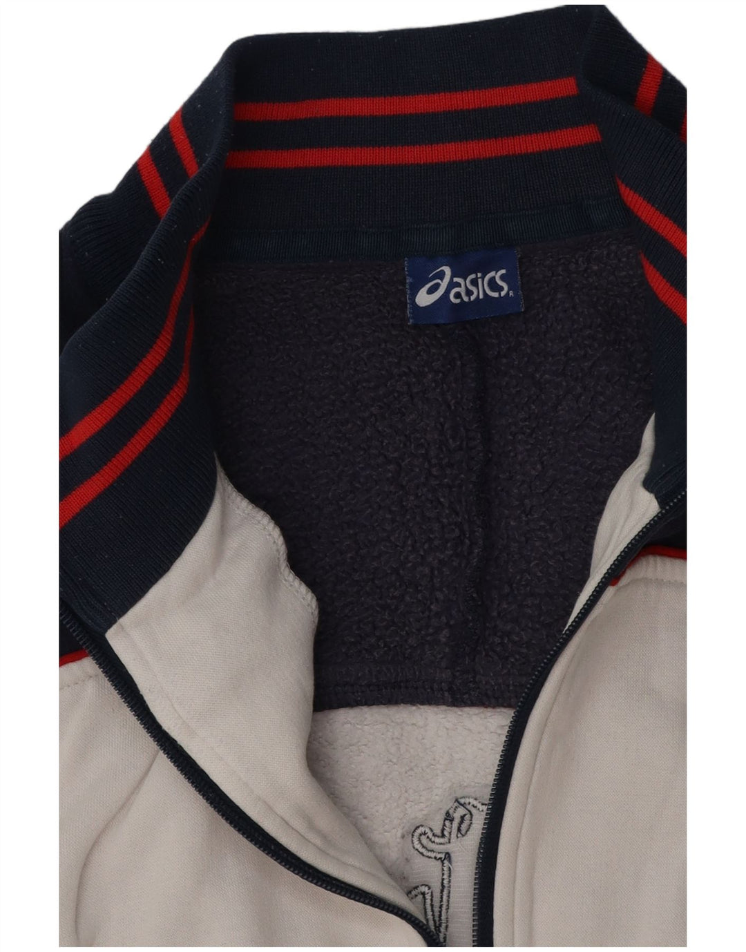 ASICS Ανδρική φόρμα φόρμας γραφικών Top Jacket Large White Colourblock