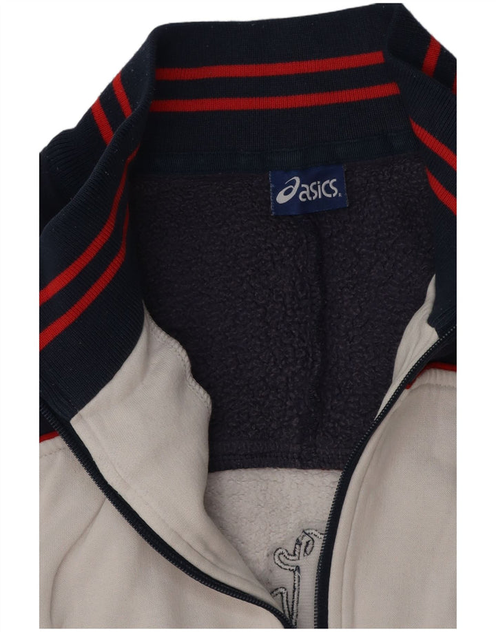 ASICS Ανδρική φόρμα φόρμας γραφικών Top Jacket Large White Colourblock