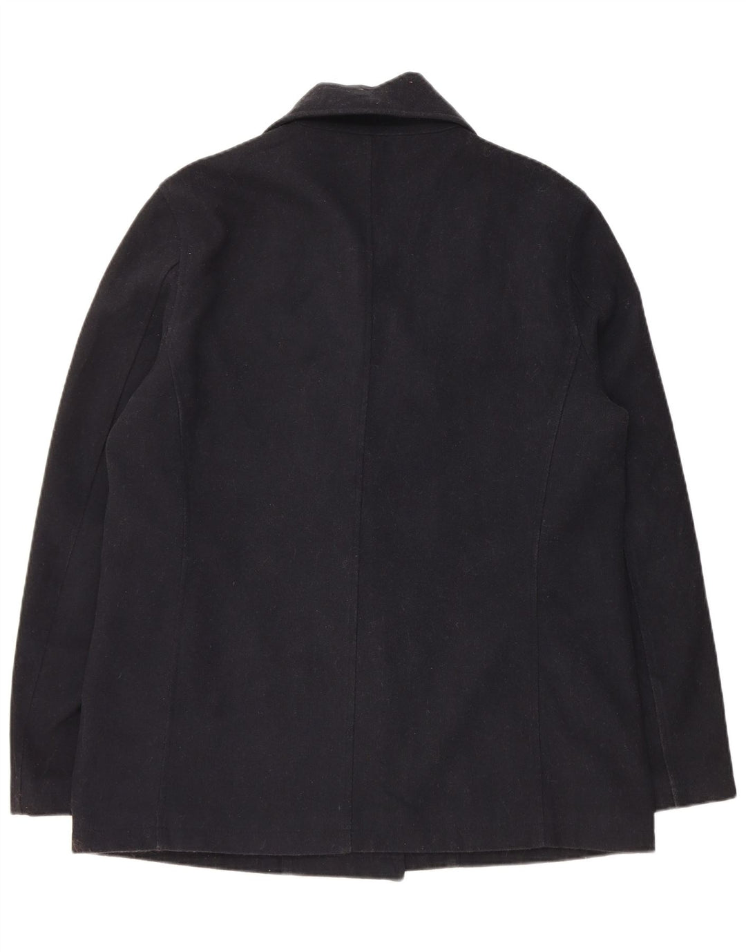 Marks & Spencer Ανδρικό παλτό με διπλό στήθος UK 38 Medium Navy Blue Polyester