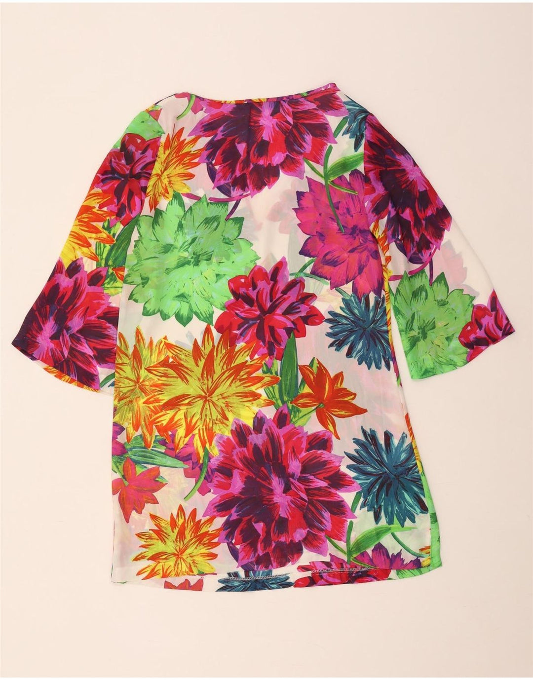 Zara Γυναικεία See Through Tunic Top 10 Small πολύχρωμα Floral