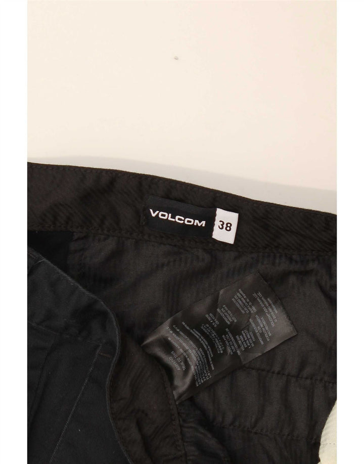 Ανδρικό σορτς Chino Volcom W38 XL μαύρο βαμβακερό