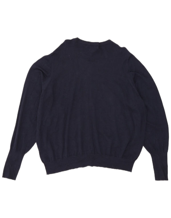 Marks & Spencer Γυναικεία ζακέτα πουλόβερ UK 24 4XL Navy Blue Viscose