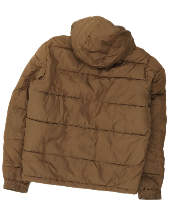 Lee Ανδρικό μπουφάν με κουκούλα UK 40 Large Brown Πολυεστέρας