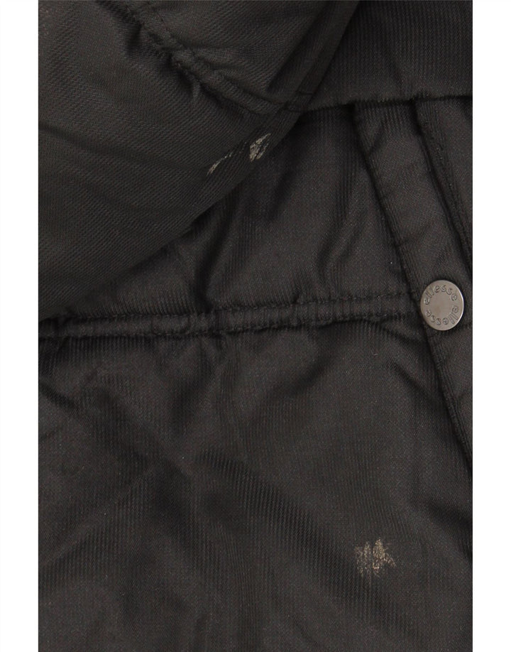Ellesse Ανδρικό μπουφάν με κουκούλα UK 38 Μεσαίο Μαύρο Πολυεστέρας