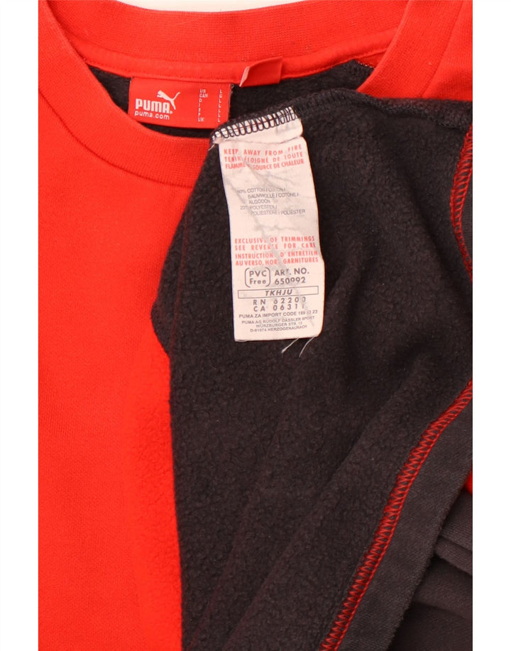 Ανδρικό γραφικό φούτερ PUMA Jumper σε μεγάλο κόκκινο χρώμα, βαμβακερό
