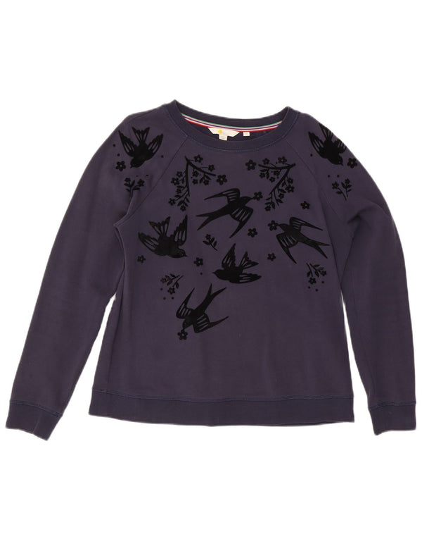 Γυναικείο φούτερ με αφηρημένο σχέδιο Boden Jumper UK 14 Medium Navy Blue