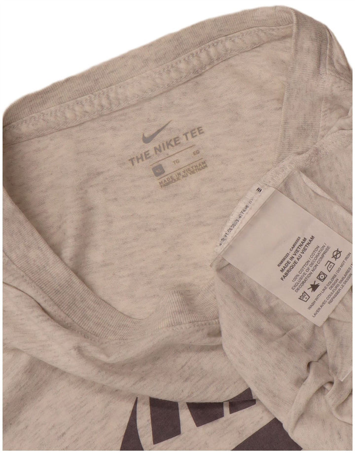 Γυναικείο γραφικό μπλουζάκι NIKE τοπ UK 18 XL Γκρι βαμβακερό