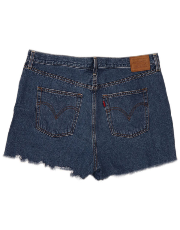 Γυναικείο τζιν σορτς Levi's Ribcage Distressed W34 Large Blue
