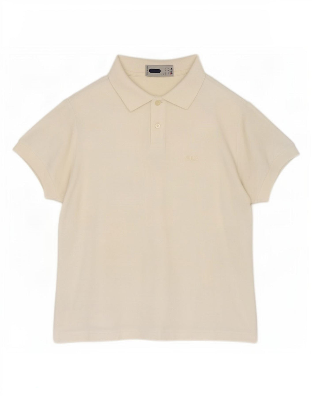 Fila Γυναικείο Πόλο Μπλουζάκι IT 46 Large Off White