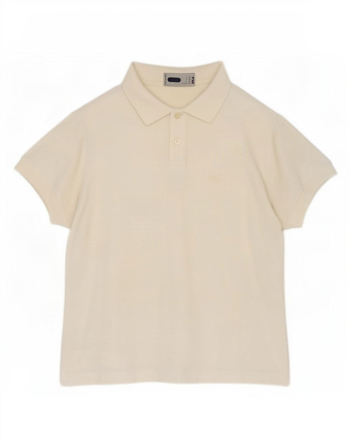Fila Γυναικείο Πόλο Μπλουζάκι IT 46 Large Off White