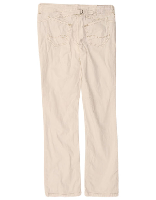 FAT FACE Γυναικείο ίσιο τζιν χαμηλής μέσης UK 12 Medium W32 L31 Λευκό