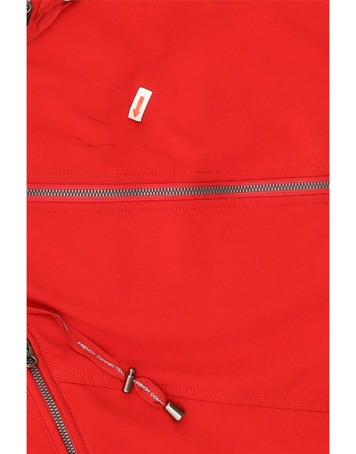 Γυναικείο μπουφάν βροχής με κουκούλα French Connection UK 14 Large Red