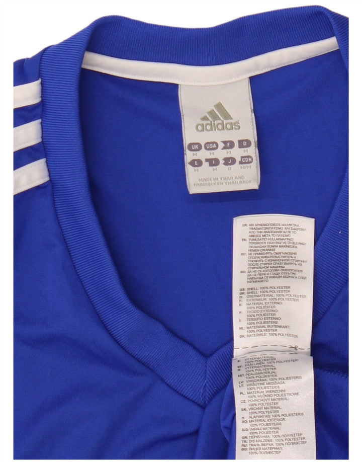 Ανδρικό T-Shirt Climalite Adidas Top Medium Blue Polyester