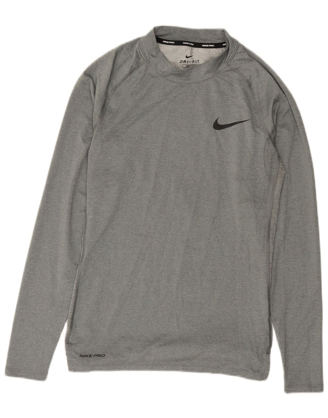 Ανδρικό τοπ Nike Dri Fit Μακρυμάνικο μεσαίο γκρι πολυεστέρας