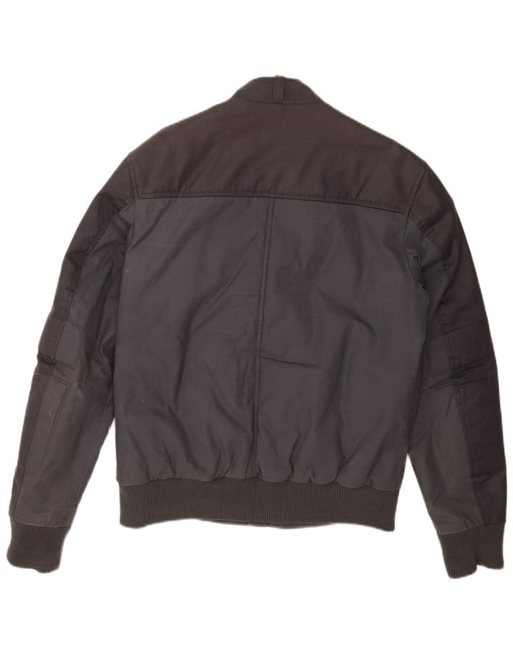 Ανδρικό μπουφάν Energie Bomber UK 38 Medium Navy Blue Colourblock Βαμβακερό