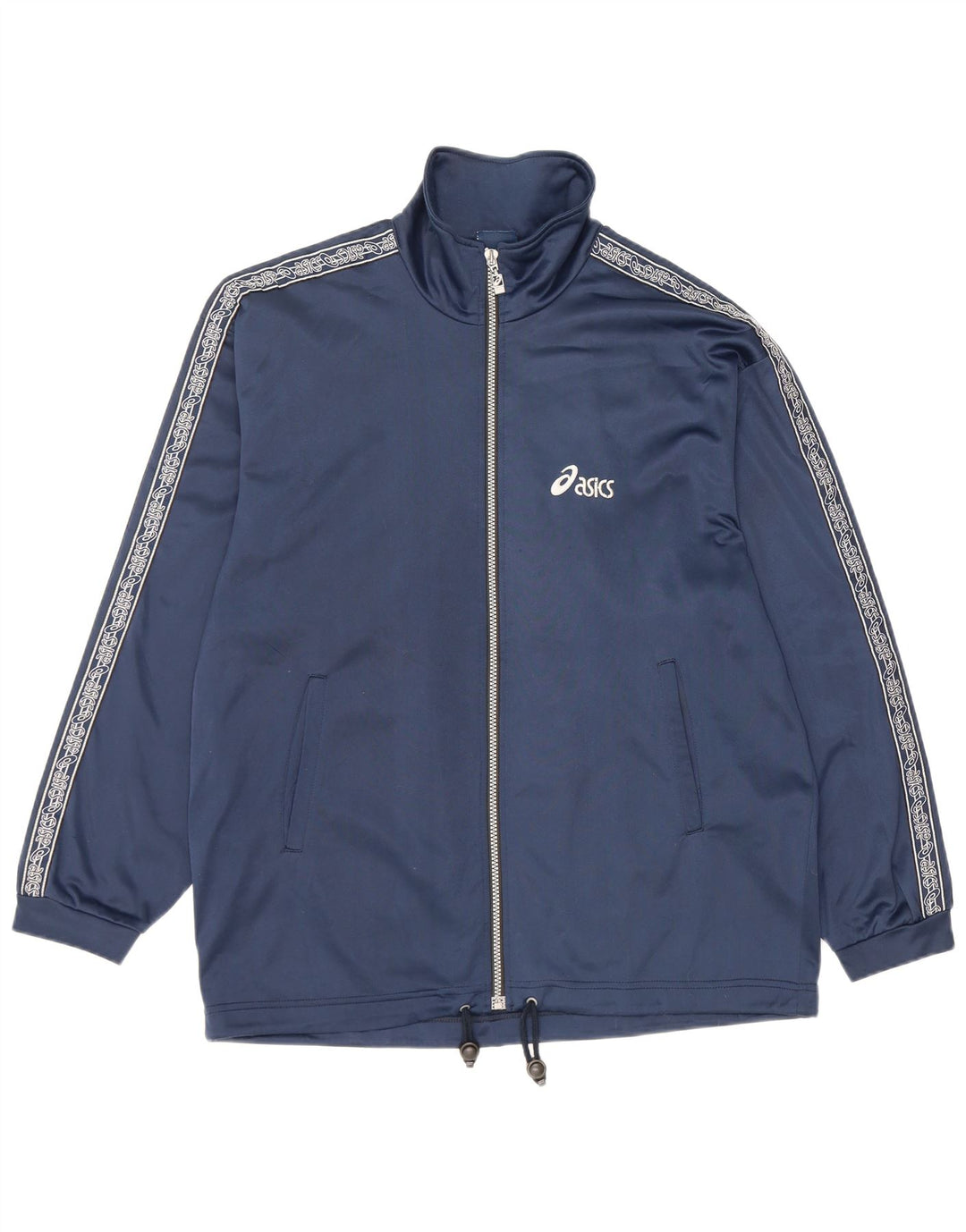 Ανδρική φόρμα γυμναστικής γραφική Asics Top μπουφάν Medium Navy Blue