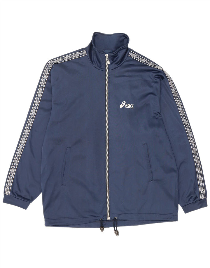 Ανδρική φόρμα γυμναστικής γραφική Asics Top μπουφάν Medium Navy Blue