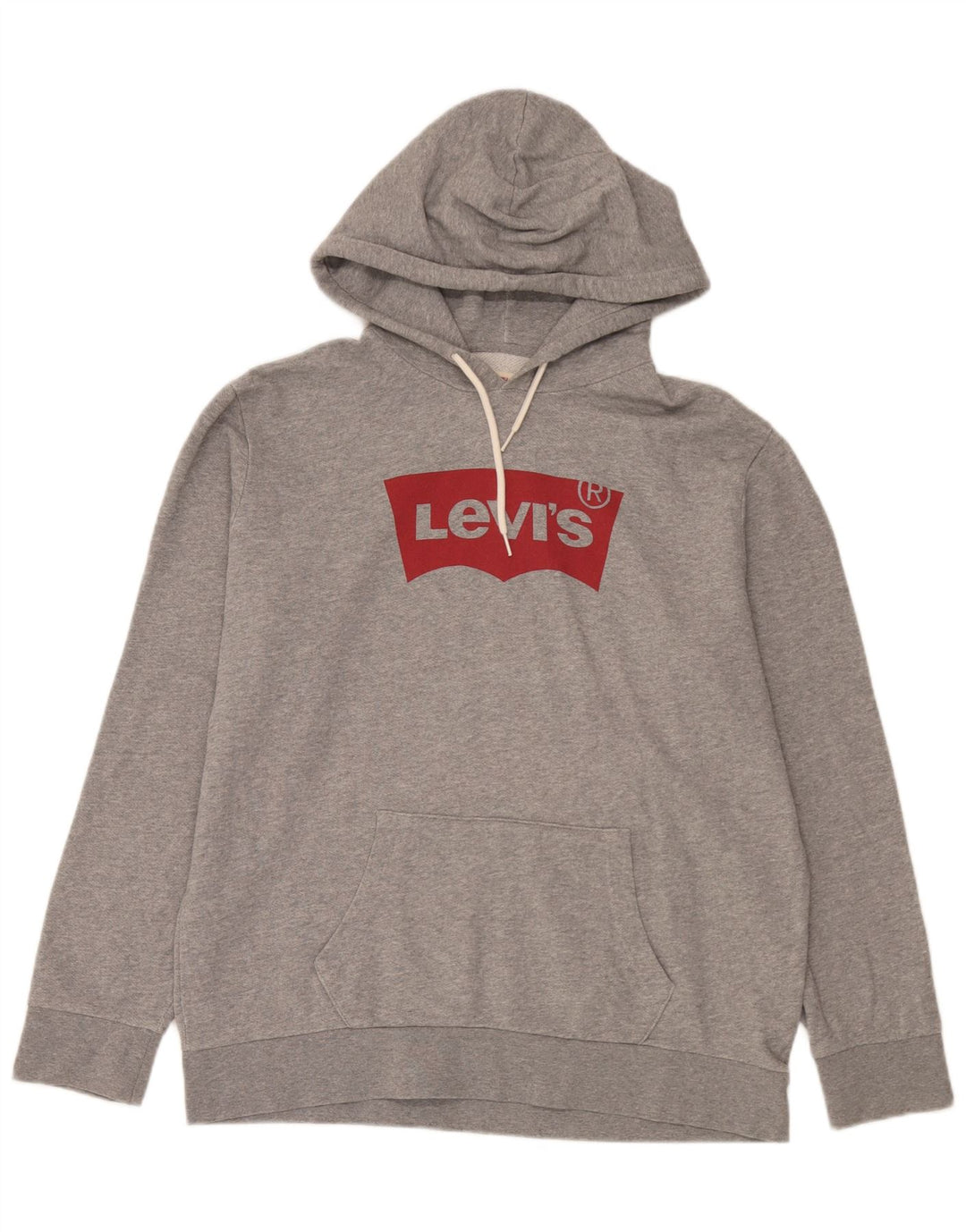 Ανδρικό γραφικό κουκούλα Levi's μεγάλο γκρι βαμβακερό