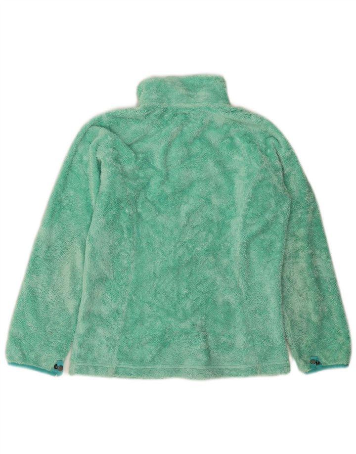 The North Face Girls Fleece Jacket 14-15 Years Large Turquoise Polyester