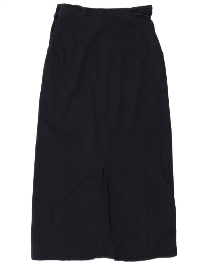 Benetton Γυναικεία Maxi Φούστα IT 42 Medium W28 Navy Blue Cotton