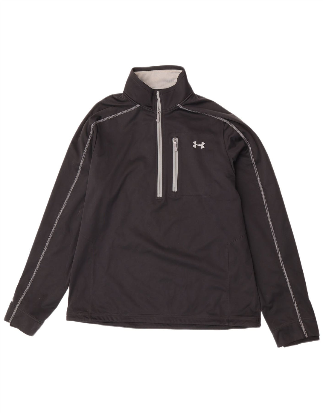 Ανδρική φόρμα πουλόβερ με φερμουάρ Under Armour Top Large Μαύρο Πολυεστέρας