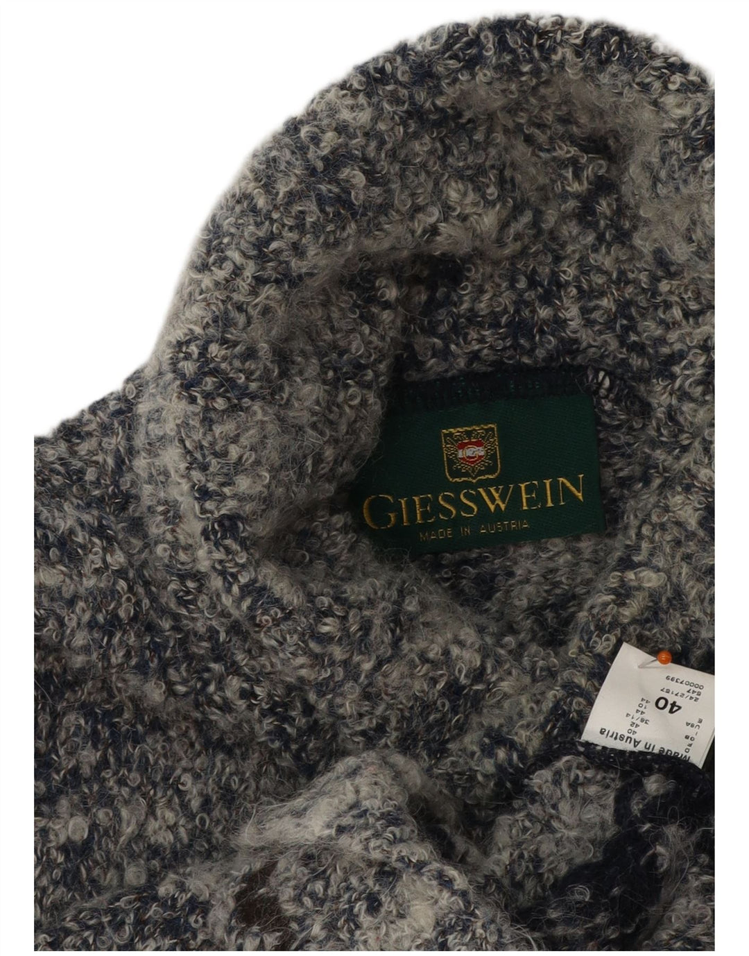 GIESSWEIN Γυναικείο πουλόβερ με ρολό λαιμόκοψη EU 40 Medium Grey Fair Isle